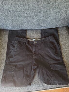 Denver Hayes Black Cargo Pants Casual Utility Style